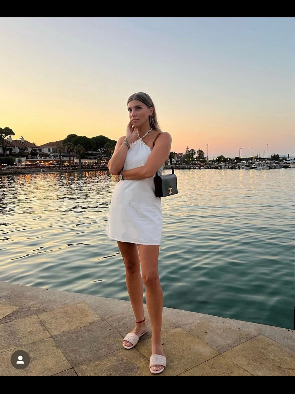 NWT Zara White Linen Halter Mini Dress with Beaded Shell/Coin Accents. Size Smal - Picture 6 of 14